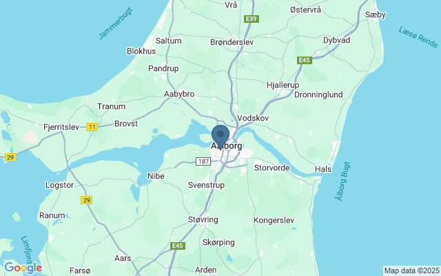 Kaart met locatie Aalborg Zoo